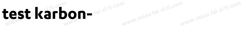 test karbon字体转换